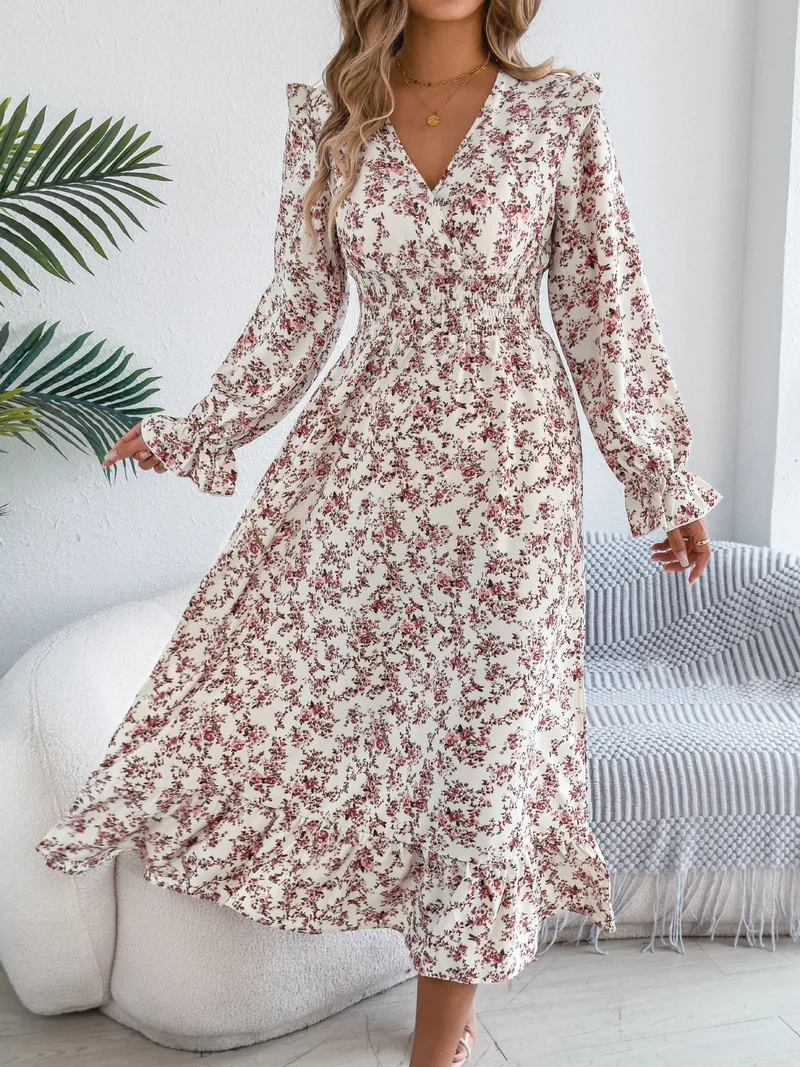 Robe pour femme champetre blanche