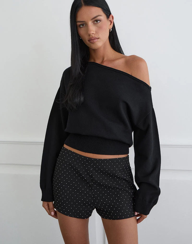 Short Nivra en Diamante Tailoring Noir