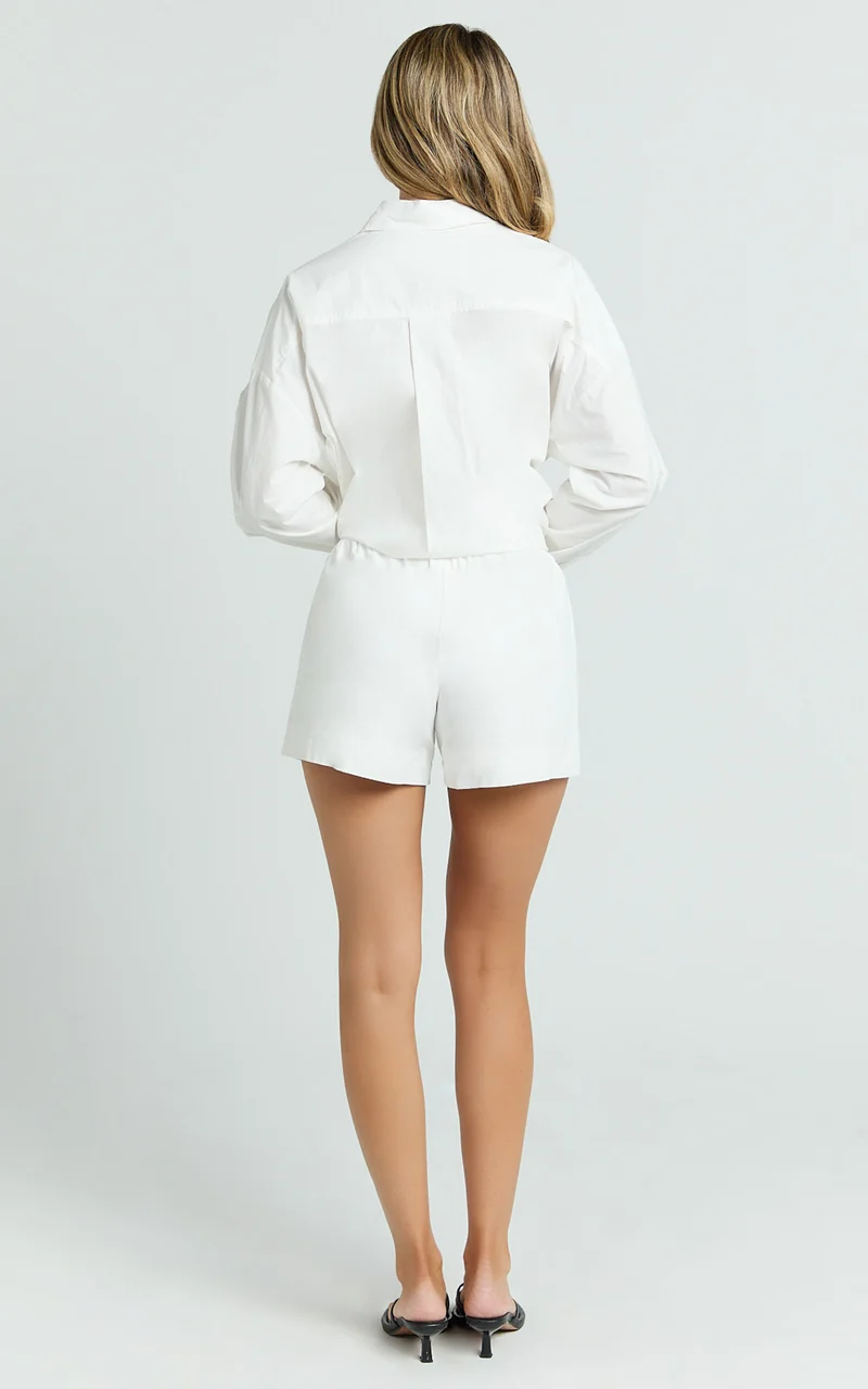 The Hunger Project x Showpo - THP Elastic Waist Boxer Shorts in White