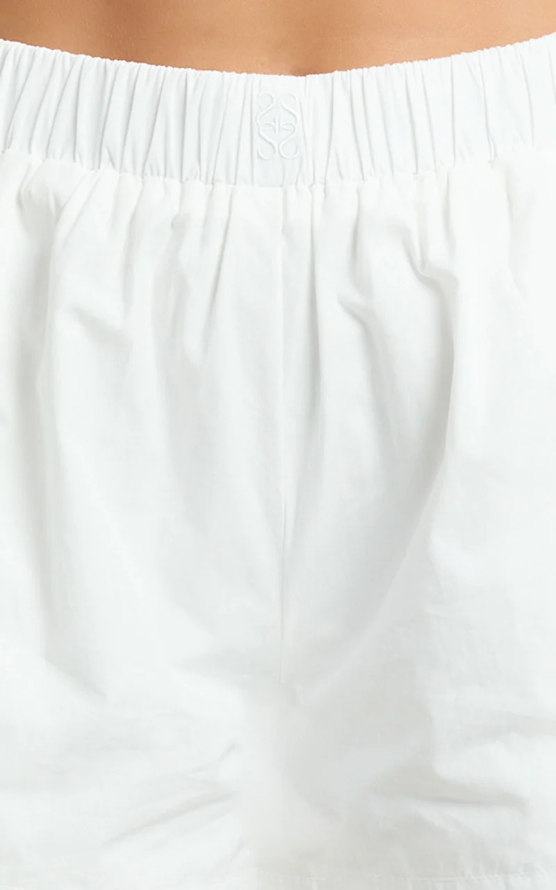 The Hunger Project x Showpo - THP Elastic Waist Boxer Shorts in White