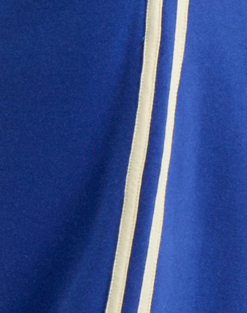 Pantalon de survêtement Oze en bleu cobalt avec reliure Buttermilk