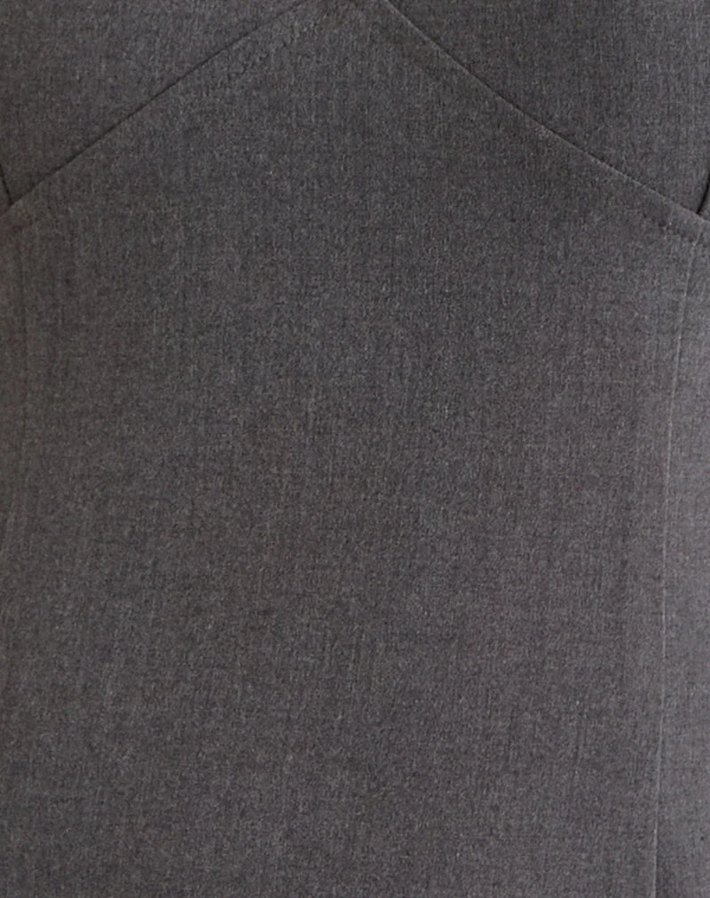 Thaif Mini Dress in Tailoring Charcoal