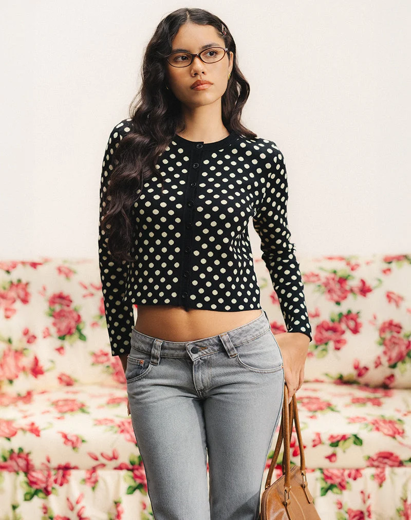 Cardigan Bhavina en Mono Polka