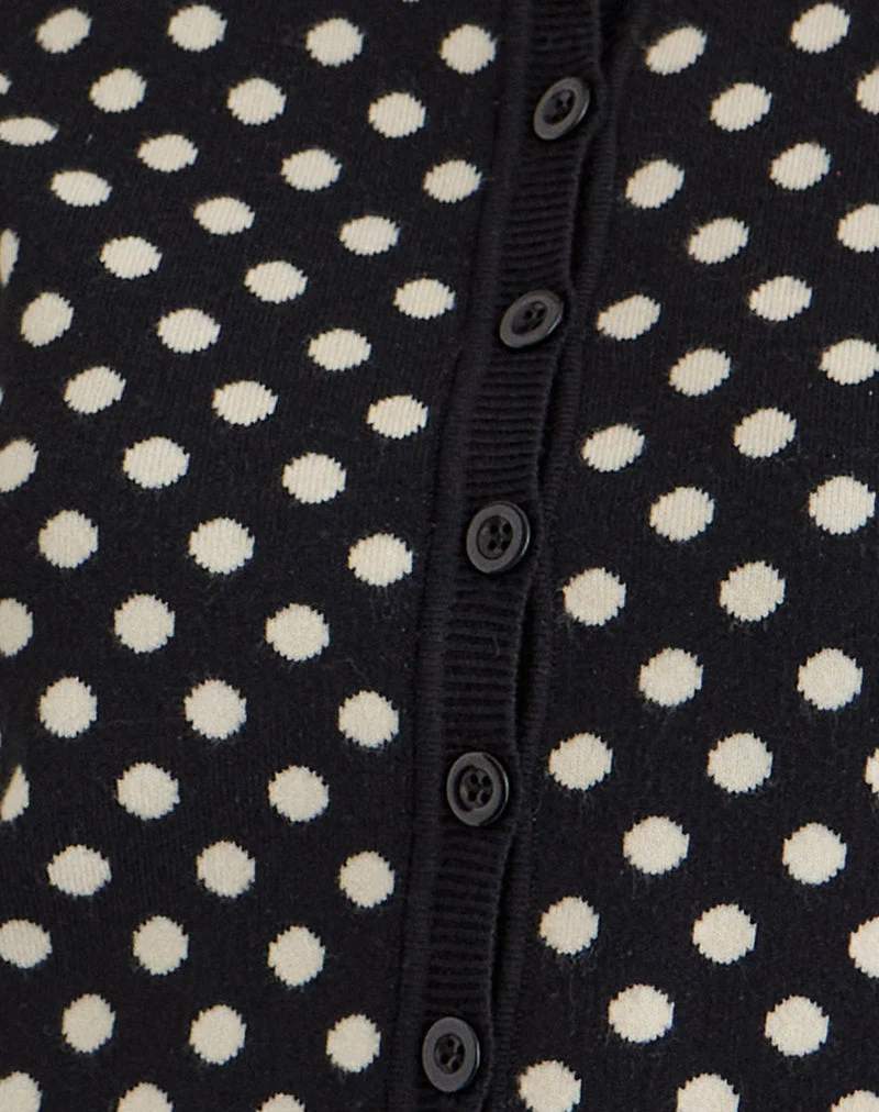 Cardigan Bhavina en Mono Polka