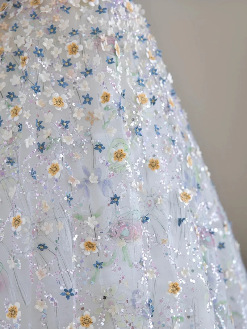 Robe de bal formelle à fleurs