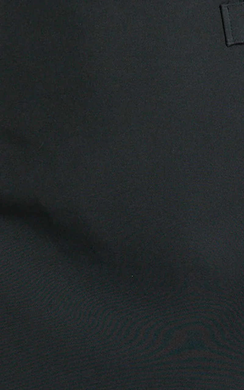 Inez Mini Skirt - Mid Waist Zip Detail Skirt in Black
