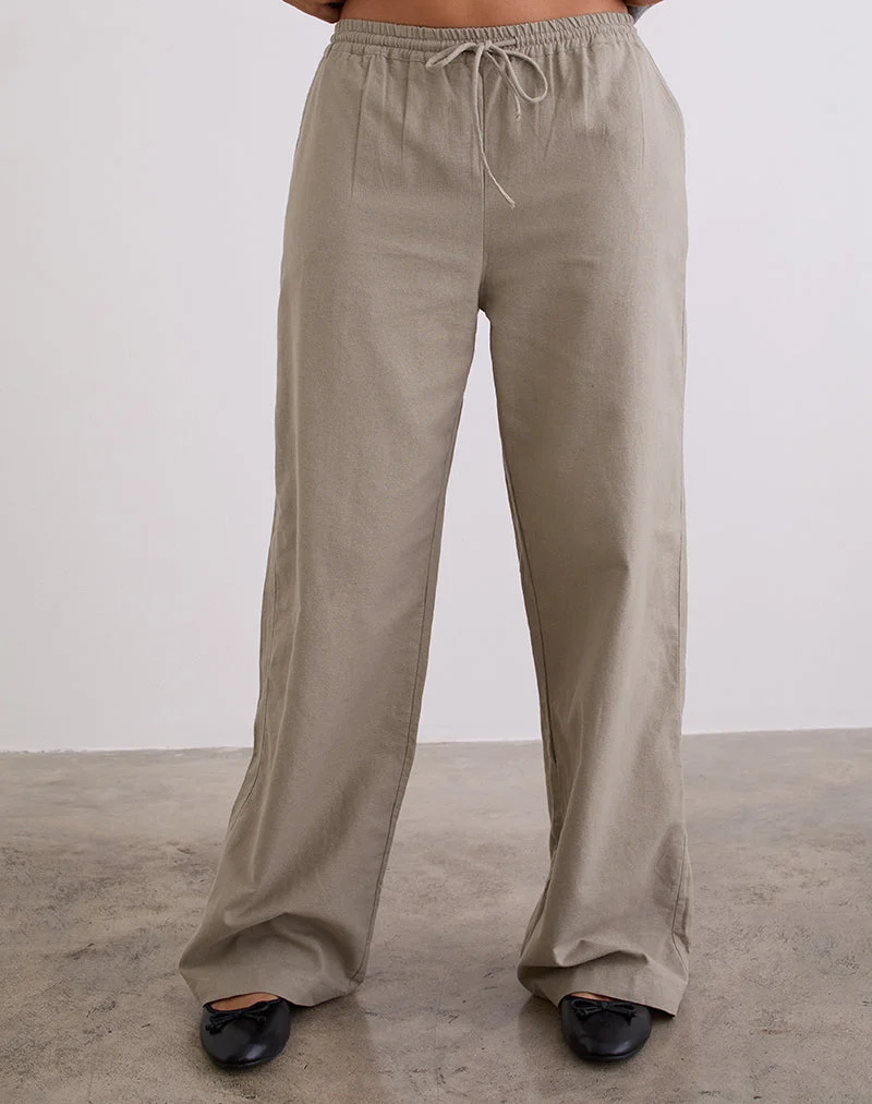 Pantalon large Wasic en Biscotti