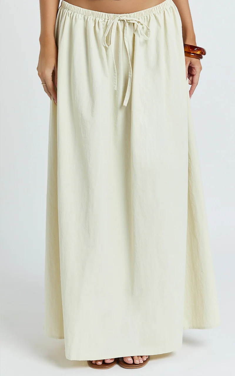 Lioness - Sweet Escape Maxi Skirt in Oyster