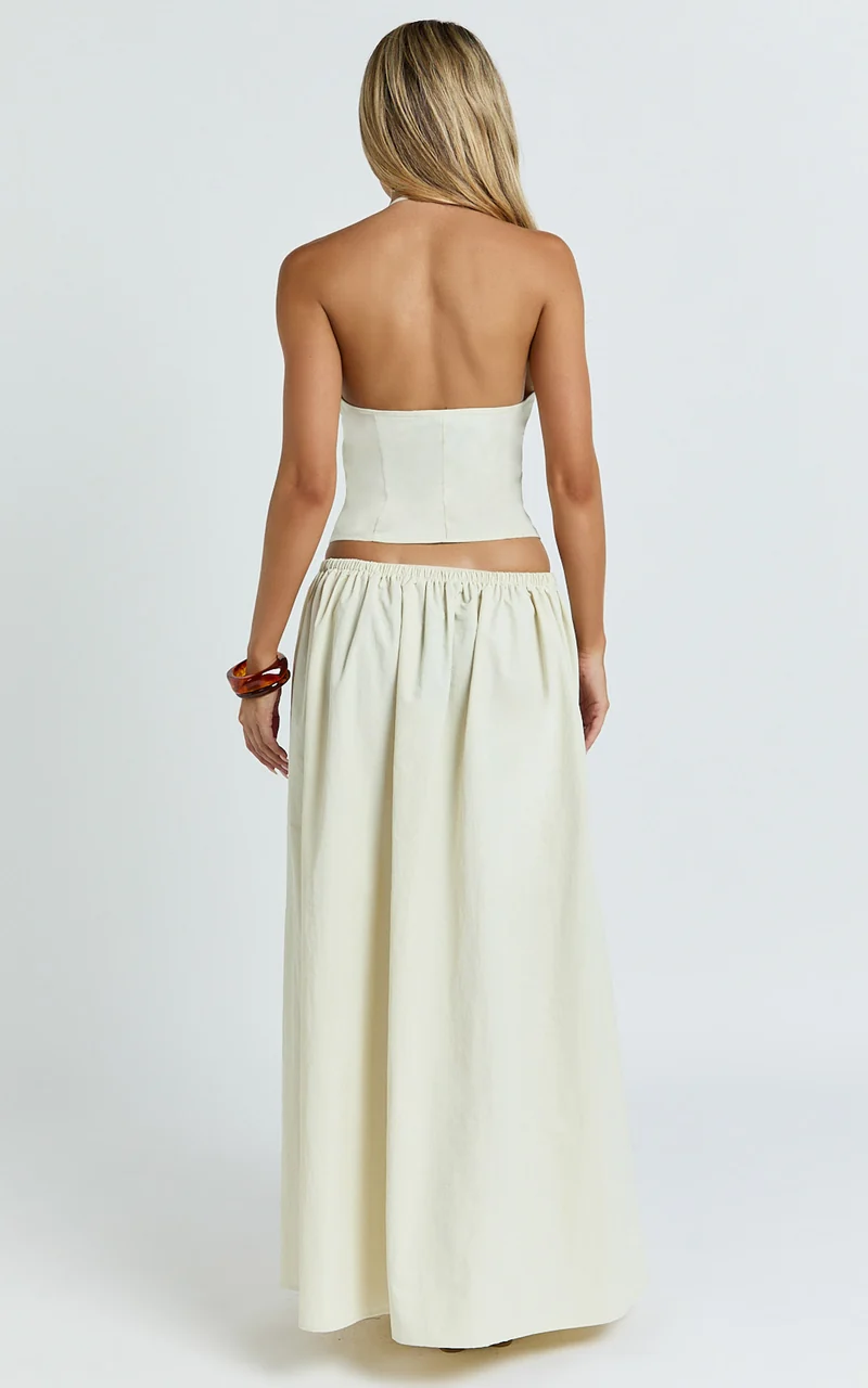 Lioness - Sweet Escape Maxi Skirt in Oyster