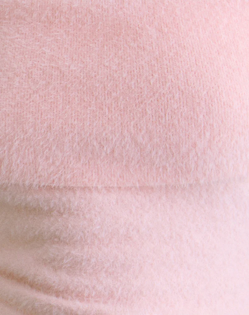 Yurian Off The Shoulder Top in Soft Pink (Top à épaules dénudées en rose)