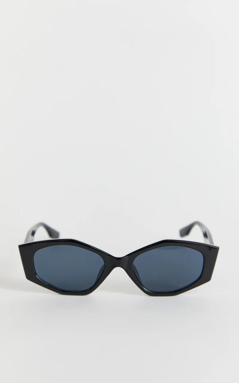 Keisha Sunglasses - Wide Rim Sunglasses in Black