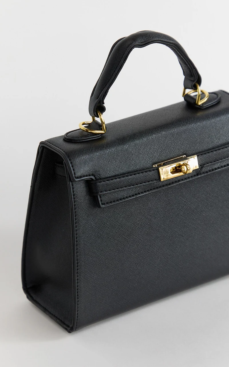 Hera Bag - Top Handle Crossbody Bag in Black