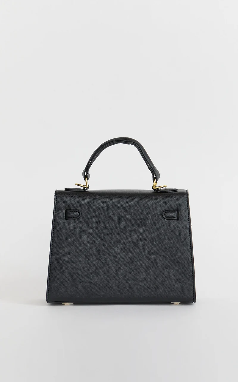 Hera Bag - Top Handle Crossbody Bag in Black