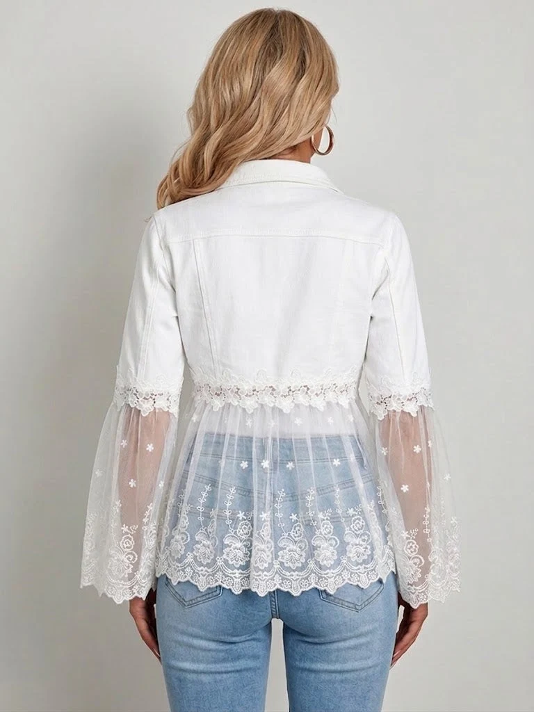 Sunnelace | Lace-Panel Jacket