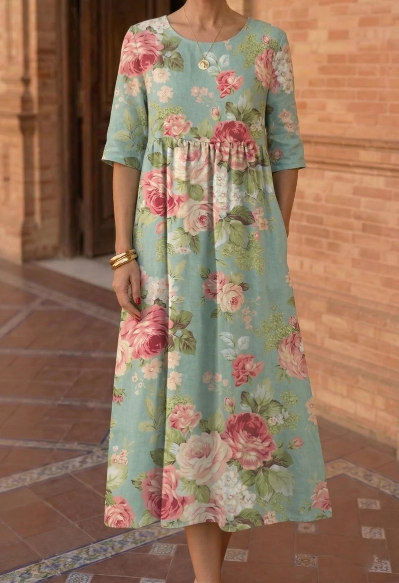 Emerald | Relaxed Midi Dress