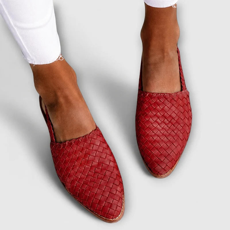 Simone | Braided Back-Strap Loafers