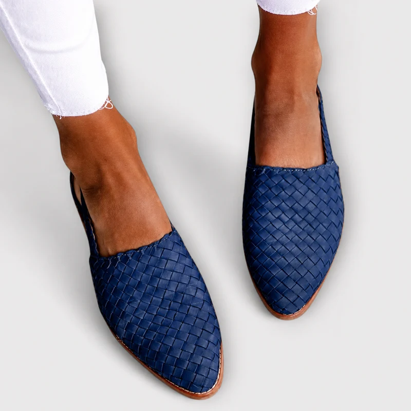 Simone | Braided Back-Strap Loafers