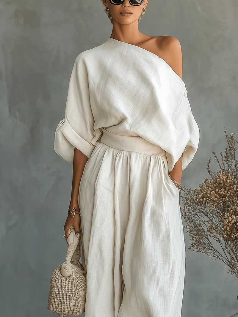 Mila | Two-piece Bardot Neckline Set