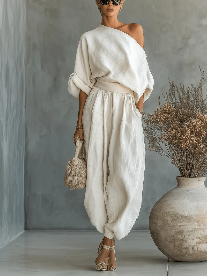Mila | Two-piece Bardot Neckline Set