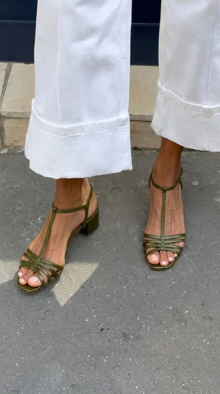 Allegra | Golden Sandals Everyday Elegance