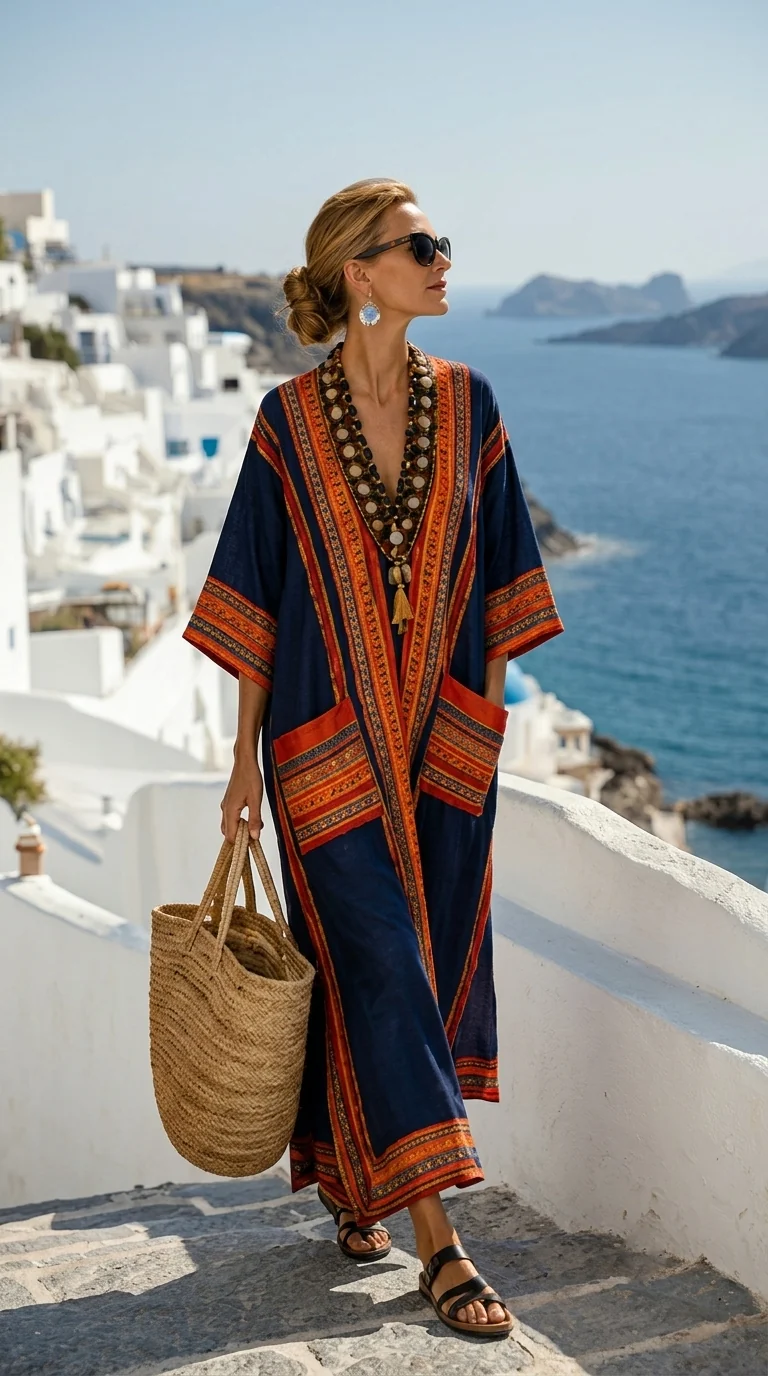 Émilie | Long summer caftan