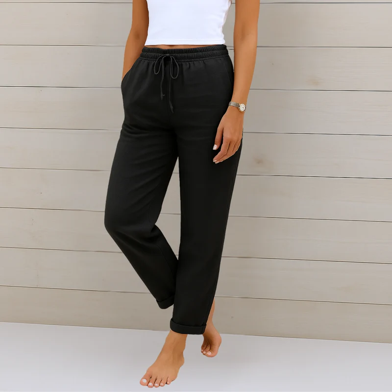 Anna | Premium Breathable Linen Stretch Trousers