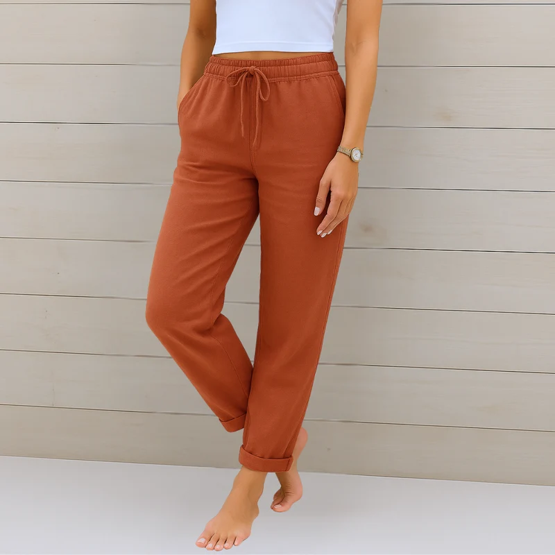 Anna | Premium Breathable Linen Stretch Trousers