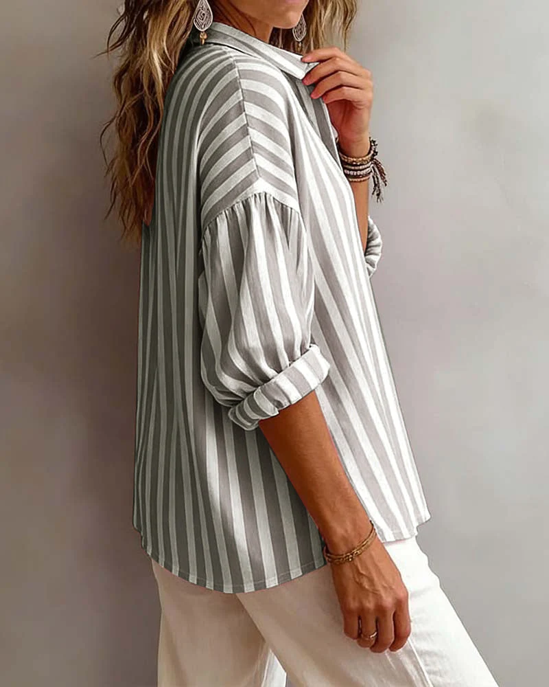 Nerina | Striped Blouse