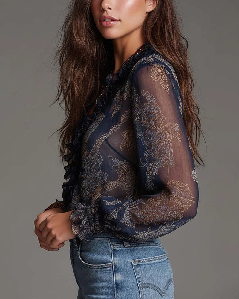 Nuvia | Retro Blouse