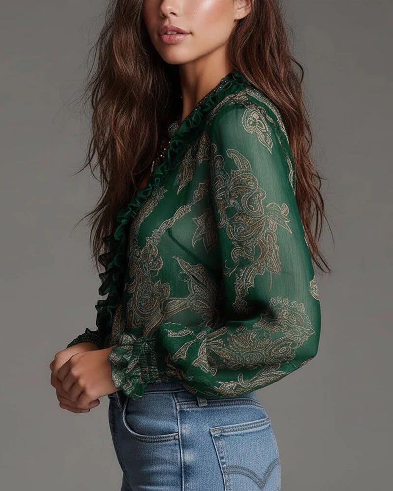 Nuvia | Retro Blouse
