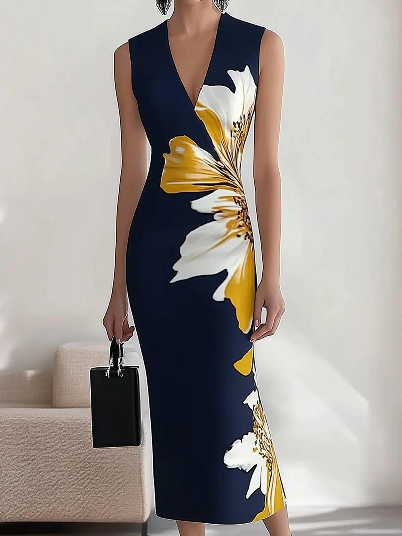 Lidia | Floral Print Midi Dress