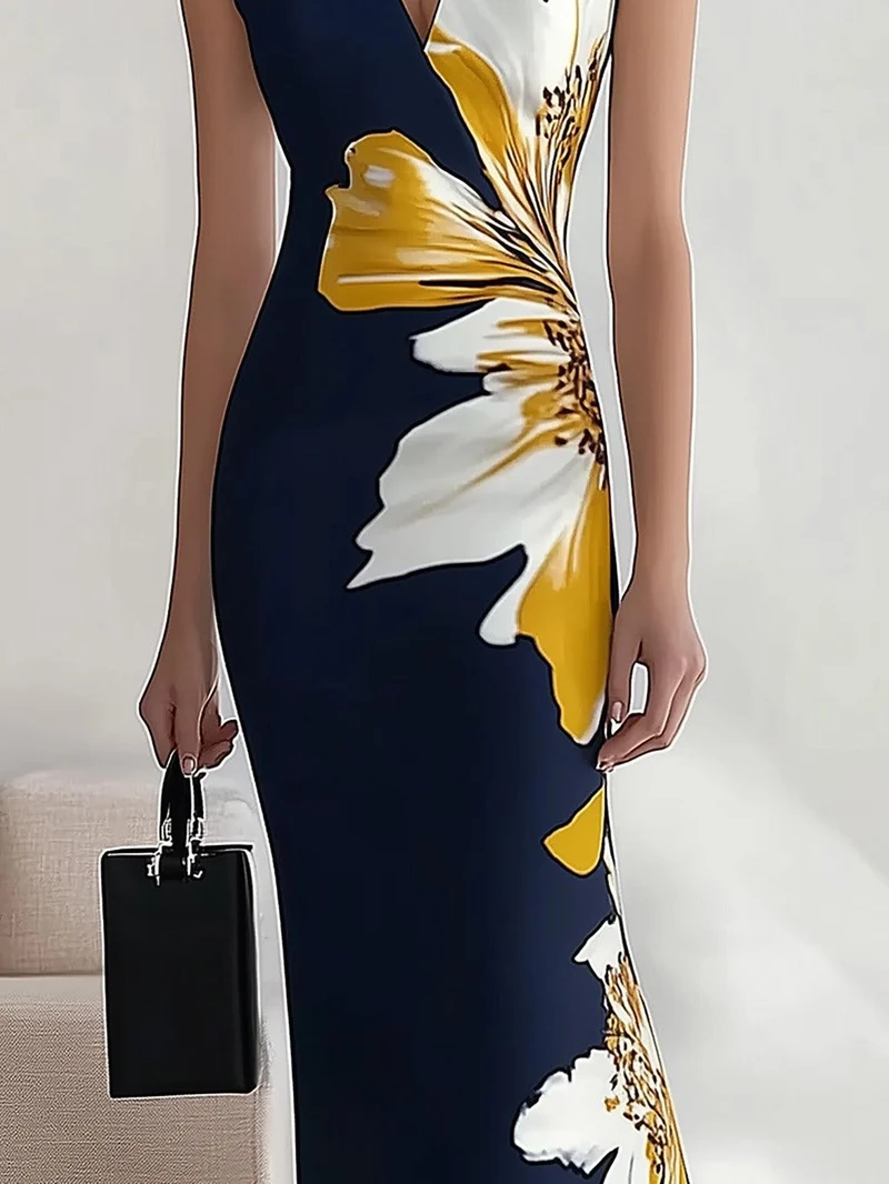 Lidia | Floral Print Midi Dress