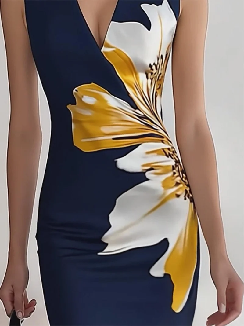 Lidia | Floral Print Midi Dress