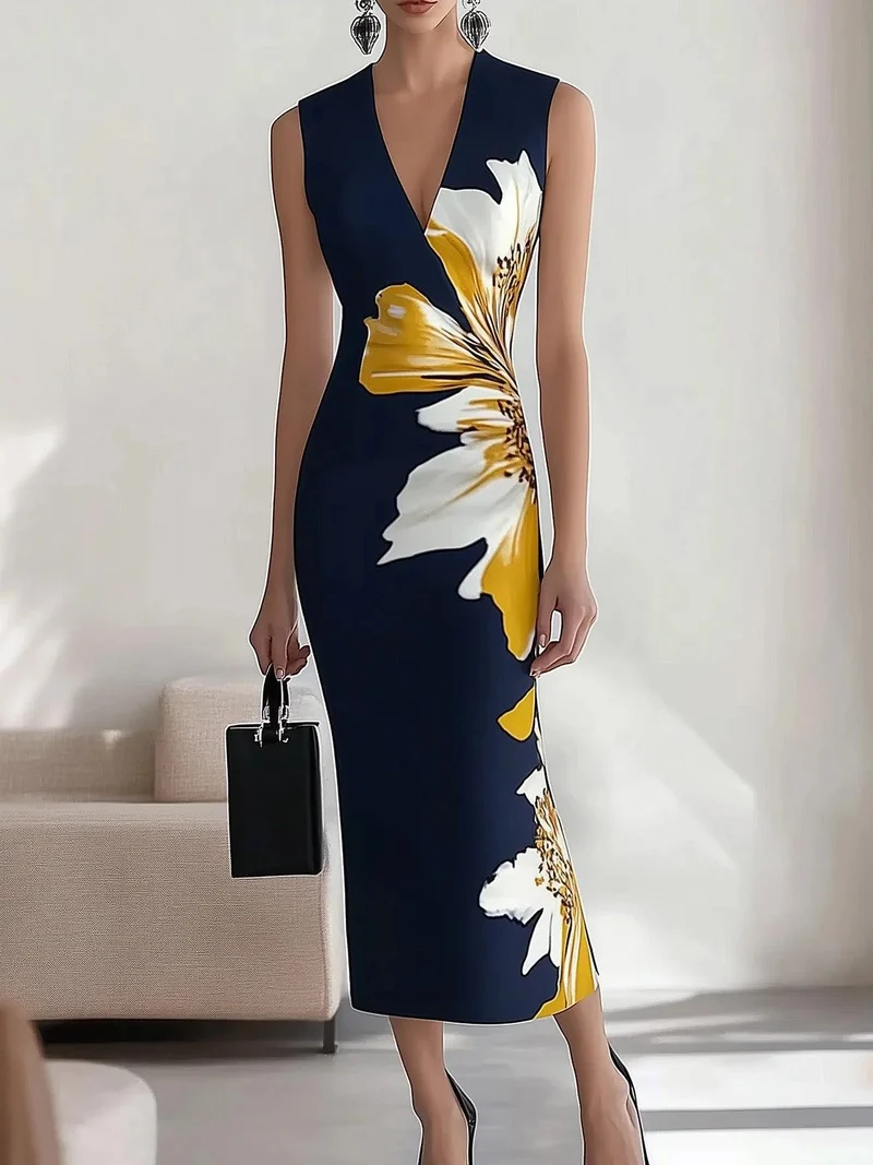 Lidia | Floral Print Midi Dress