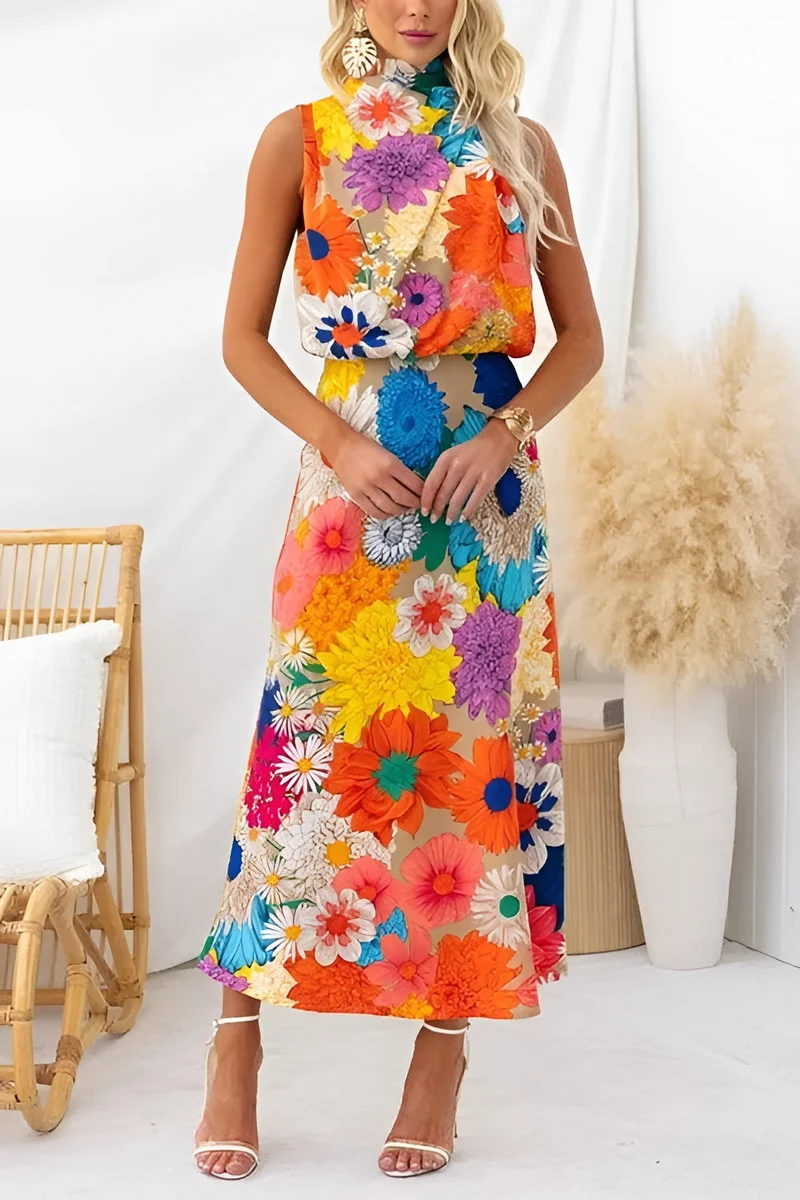 Loravia | Maxi sleeveless dress