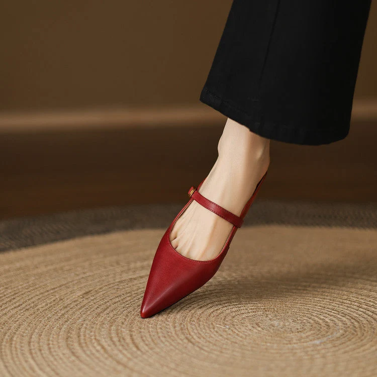 Luna | Mules Mary Jane à Pointe