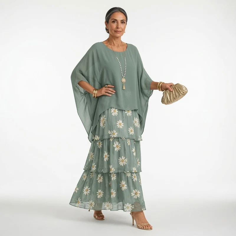 Élyssane™ — Robe bohème à volants élégance intemporelle