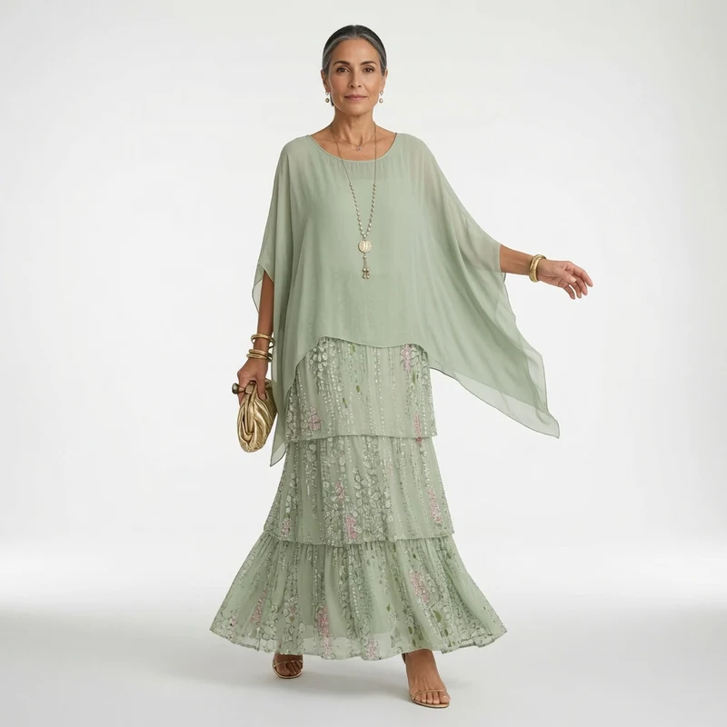 Élyssane™ — Robe bohème à volants élégance intemporelle