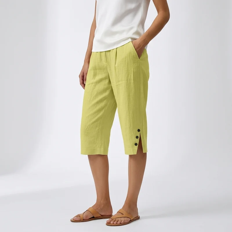 Lorenza™ — Pantacourt fluide confort estival