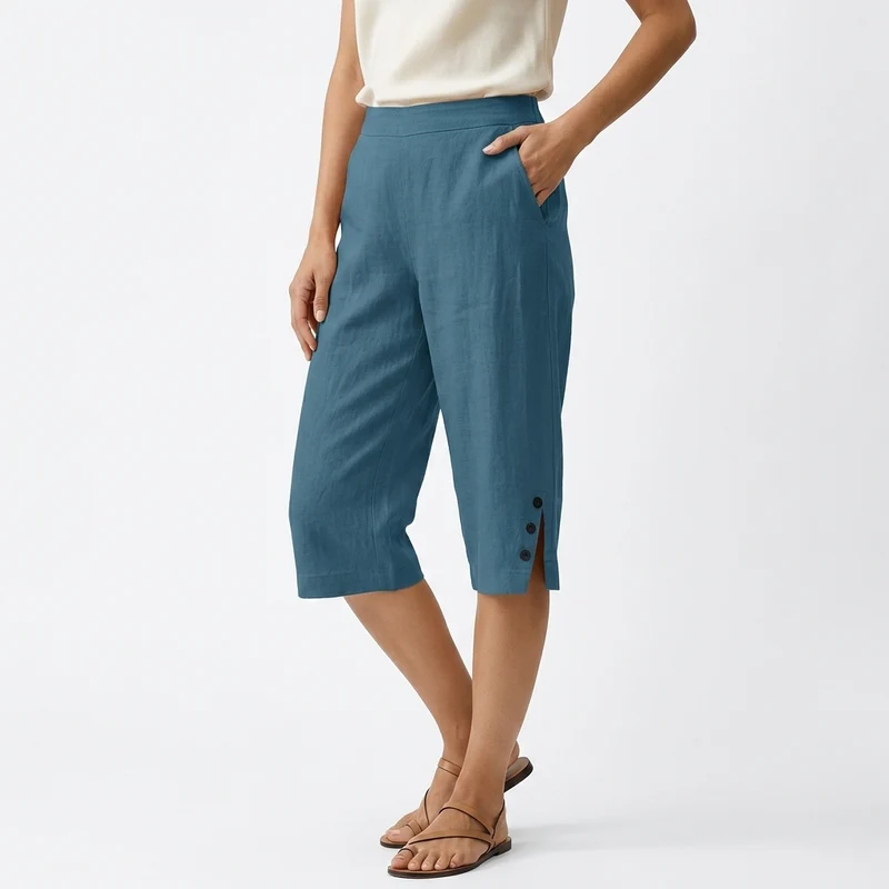 Lorenza™ — Pantacourt fluide confort estival